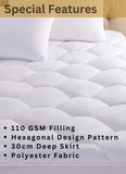 Mattress Protector Sheets Triple Filled 200 GSM - Hexagonal Design