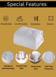 Mattress Protector Sheets Triple Filled 200 GSM - Hexagonal Design