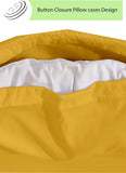 Plain & Reversible Duvet Cover and Matching Pillowcase Set Perfect Bedding for a Cozy Night's Sleep - Ochre