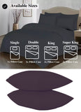 Plain & Reversible Duvet Cover and Matching Pillowcase Set Perfect Bedding for a Cozy Night's Sleep - Charcoal