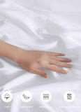 Plain & Reversible Duvet Cover and Matching Pillowcase Set Perfect Bedding for a Cozy Night's Sleep - White