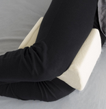 Memory Foam Contour Leg Pillow for Firm Back, Hips, & Knee - White