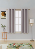 Thermal Thick Blackout Eyelet Ring Curtain - Blackout Curtains Silver