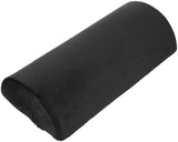 Highliving Half Moon Memory Foam Cushion – Premium Bed, Back, Neck, Leg Support and Knee Pillow (Black)