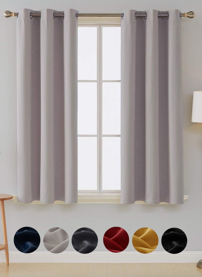 Thermal Thick Blackout Eyelet Ring Curtain - Blackout Curtains