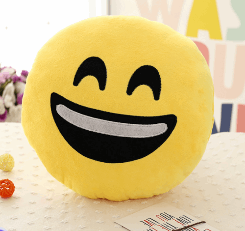 Smiley Face cushion Emoji Cushion Pillow Plush cushion Yellow SMILEY CUSHION