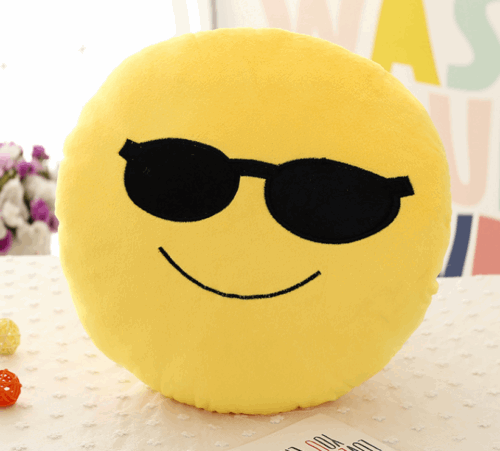 Smiley Face cushion Emoji Cushion Pillow Plush cushion Yellow SMILEY CUSHION