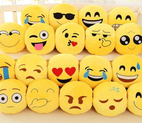 Smiley Face cushion Emoji Cushion Pillow Plush cushion Yellow SMILEY CUSHION