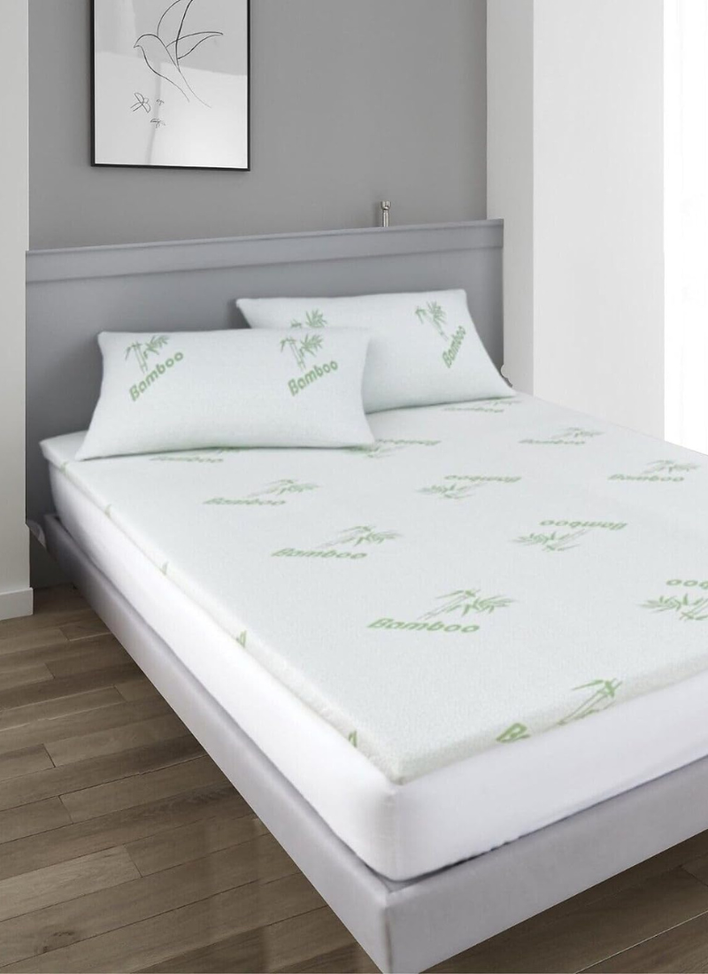 High Living Bamboo Mattress Topper 2.5 Anti Slip