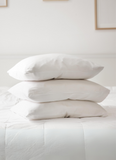 High Living Luxurious Pair of Goose Feather Pillows - Comfort with 85% Feather, 15% Down, and 100% Cotton Cover