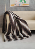 Highliving Faux Fur Rabbit Throw