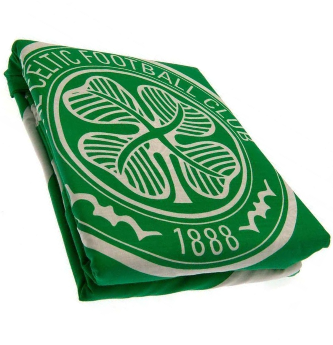 Sleep in Style and Show Your Support with Celtic FC Pulse Double Duvet - Featuring Reversible Multi Crest and Large Crest Design