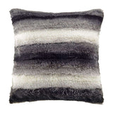 Highliving Faux Fur Rabbit Cushion Covers Soft & Comfy Material Charcoal, Silver Cushion