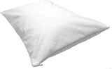 Highliving Waterproof Terry Toweling Pillow Protectors with Zipper Closure - Noiseless, Allergy-Proof, Dust Mite Resistant, and Antibacterial