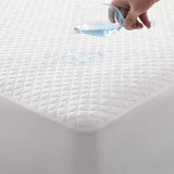 HIGH LIVING Waterproof Quilted Luxury Mattress Protector - Premium Bamboo Fabric Surface Mattress Cover Non Noisy Bed Bug Proof