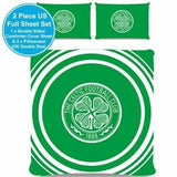 Sleep in Style and Show Your Support with Celtic FC Pulse Double Duvet - Featuring Reversible Multi Crest and Large Crest Design